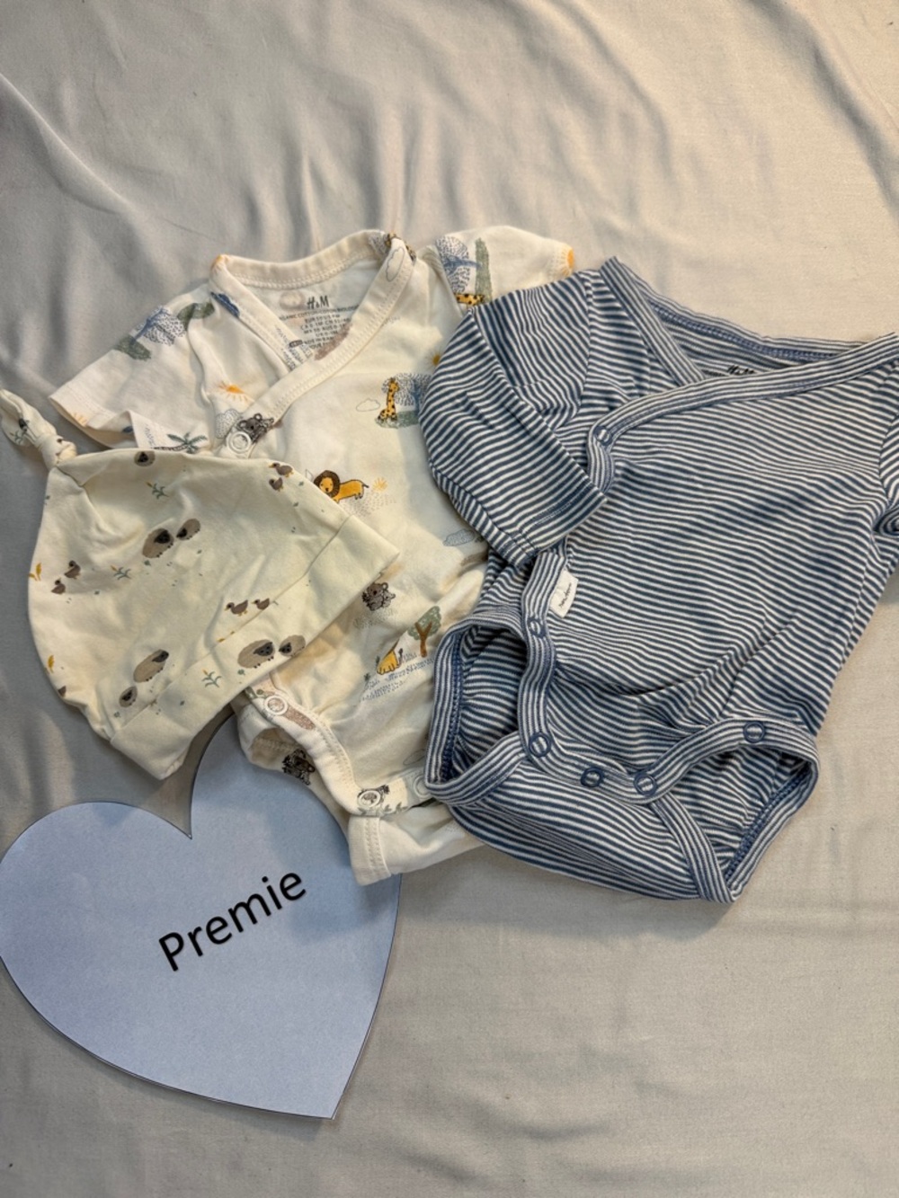 H&M - Organic Cotton 3-piece set for Premature infants